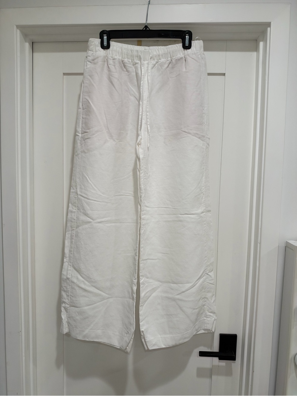 Women’s Wide-Leg Drawstring Pants - White